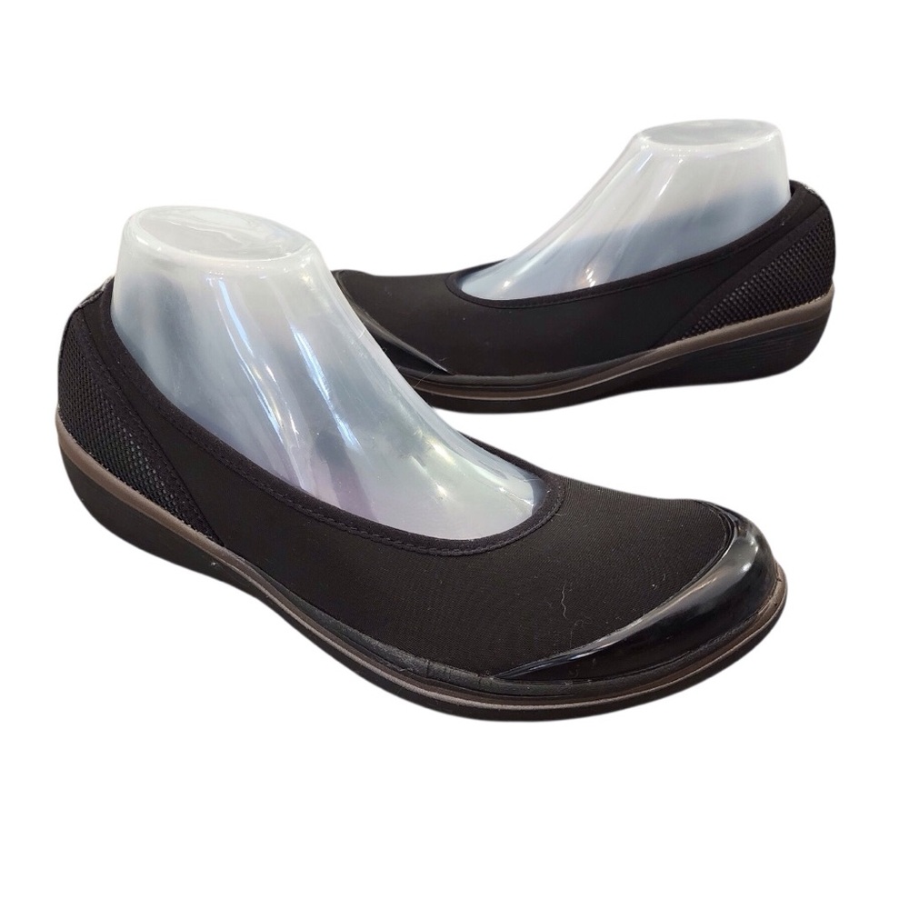 E 360 EASY SPIRIT Black Loafers Slip-On Shoes Flats 9.5 Ladies Casual Versatile